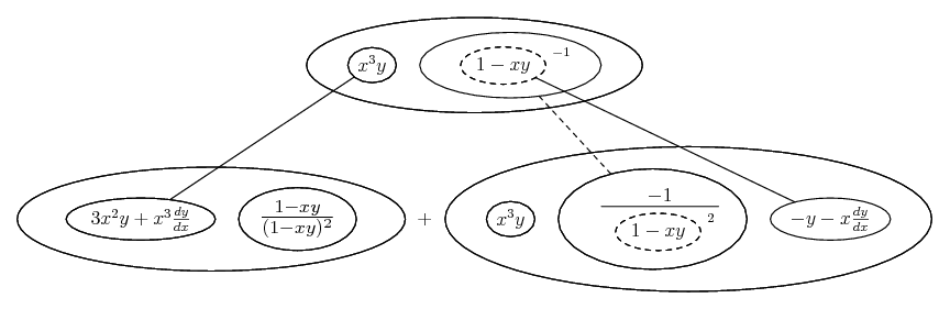 differentiate x^3 y / (1 - xy)